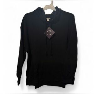 Ava Viv Women’s 1X Black Hoodie
